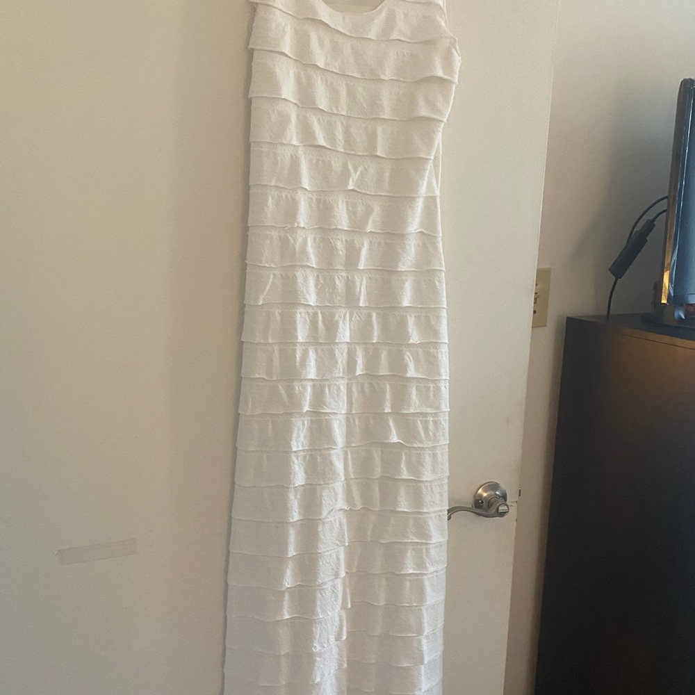 White long cotton dress